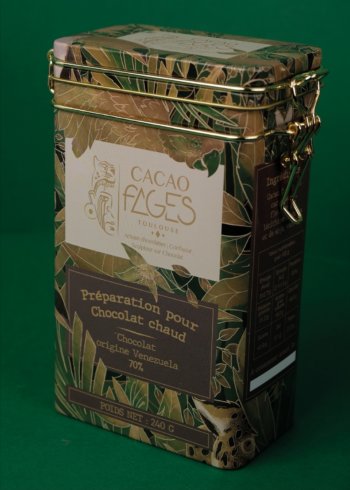 BOITE A CHOCOLAT CHAUD VENEZUEAL CHOCOLATERIE CACAOFAGES CHOCOLATIER TOULOUSE
